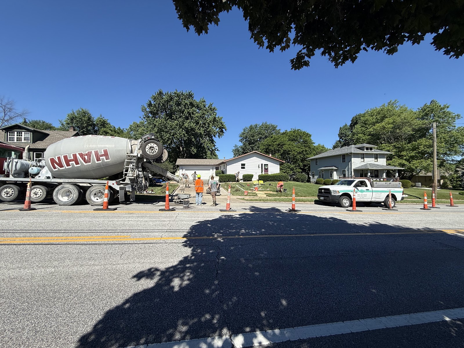 Concrete driveway replacement in Davenport, Iowa by Behncke Construction 9