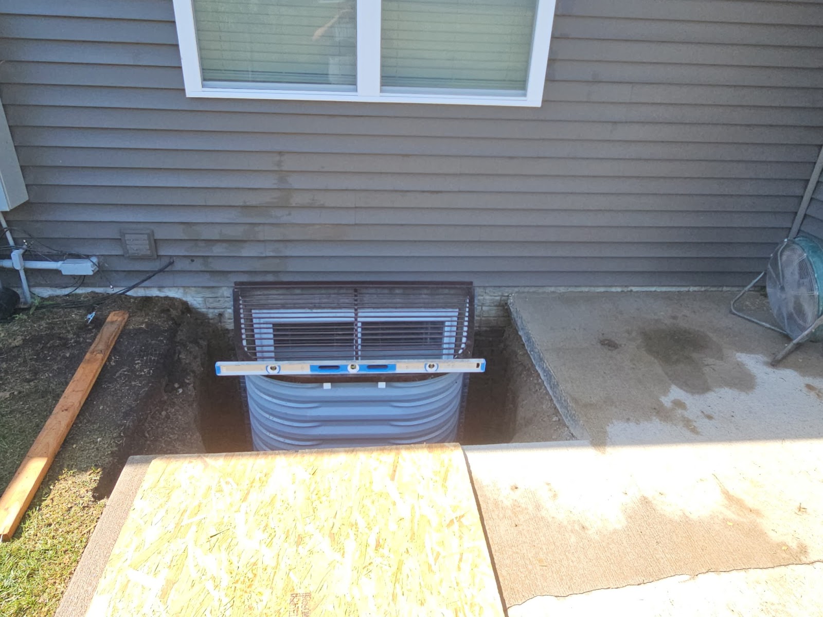 Leaking egress window corrected in the Quad Cities by Behncke Construction 4