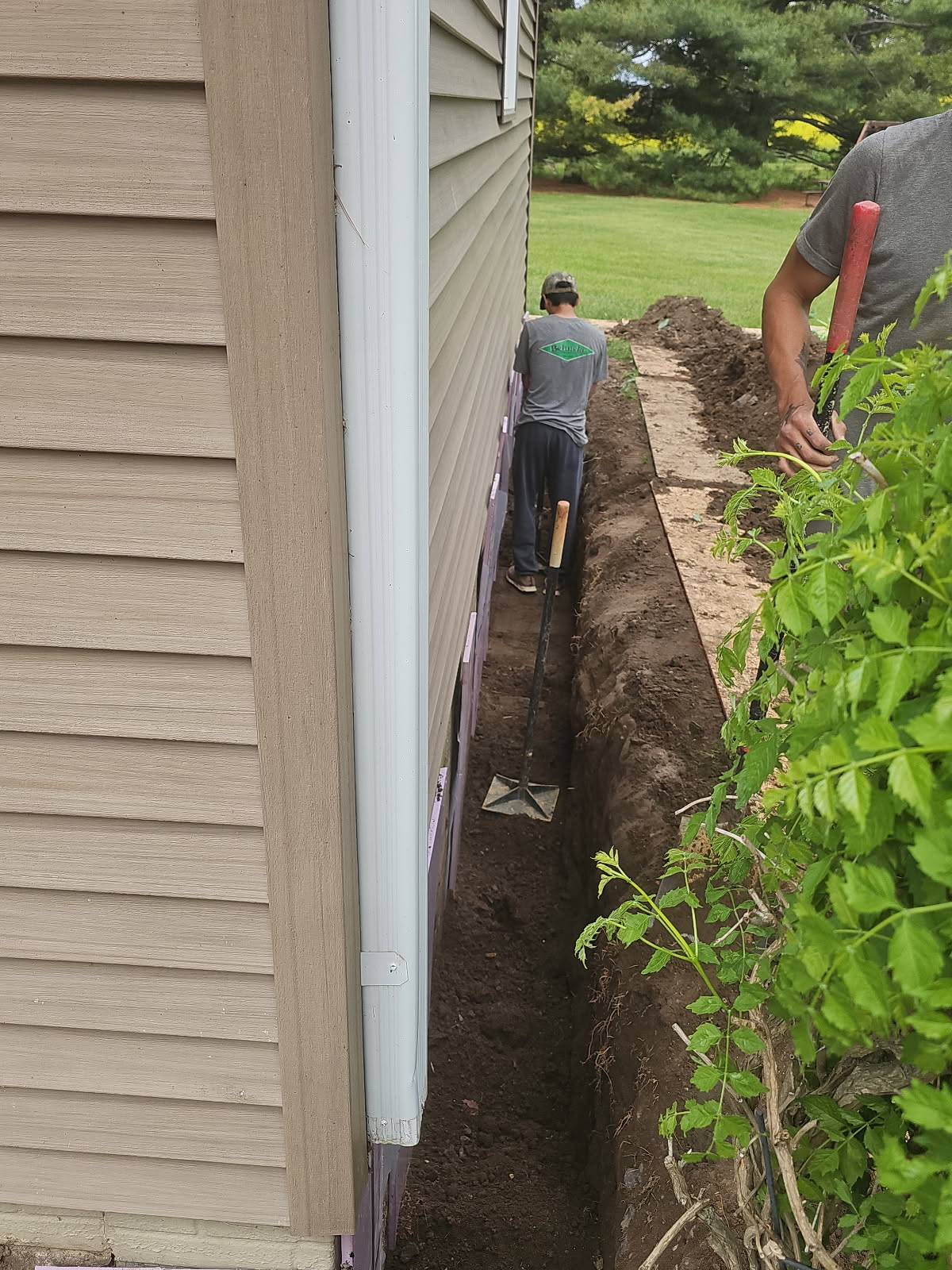 Exterior foundation crack repair in the Quad Cities by Behncke Construction 3