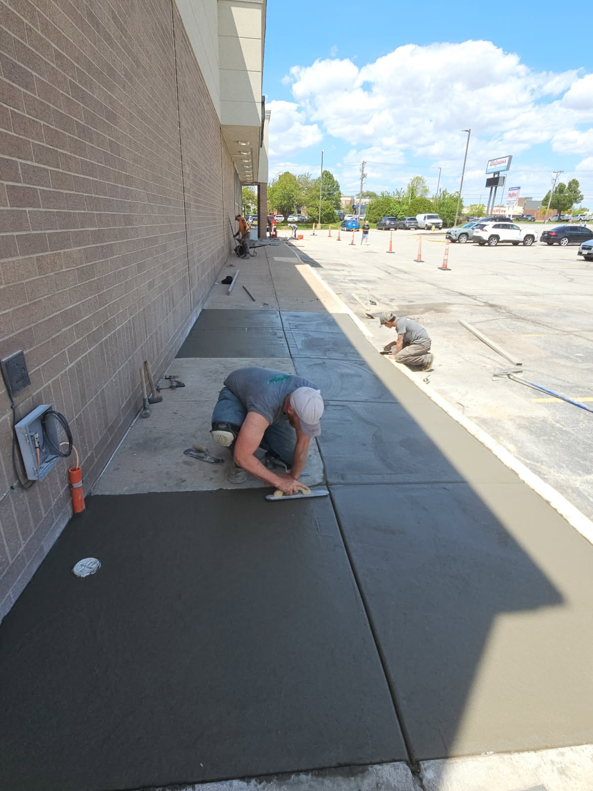 Concrete sidewalk and entryway replacement at Walgreens in Bettendorf, Iowa by Behncke Construction 10