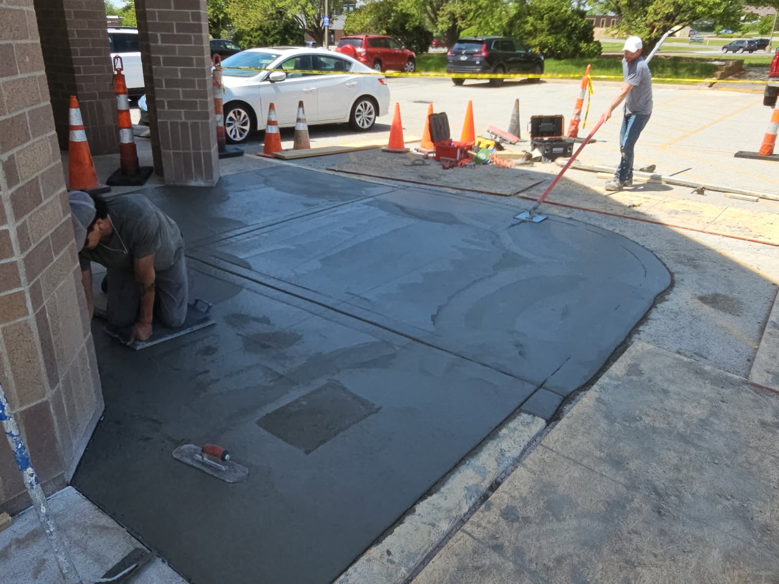 Concrete sidewalk and entryway replacement at Walgreens in Bettendorf, Iowa by Behncke Construction 13