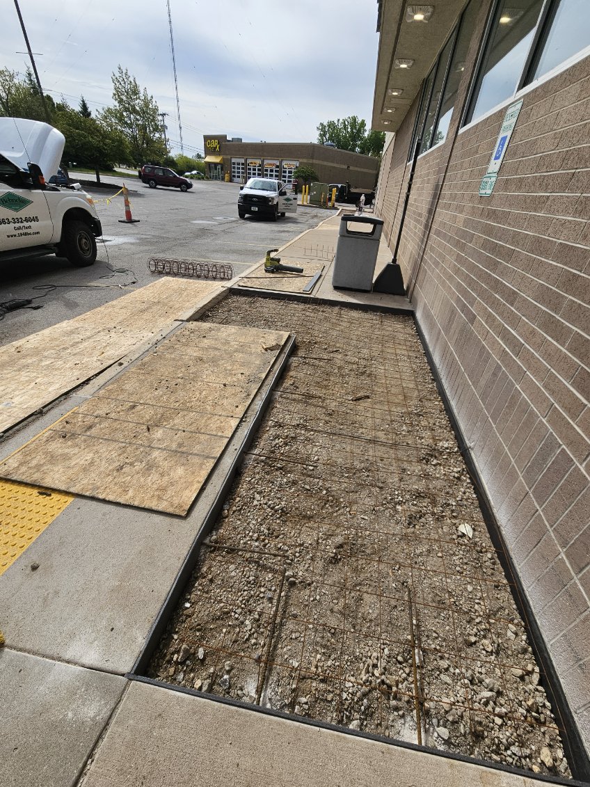 Concrete sidewalk and entryway replacement at Walgreens in Bettendorf, Iowa by Behncke Construction 6