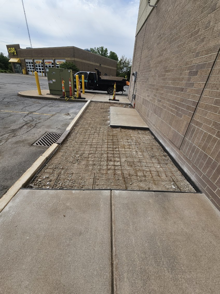 Concrete sidewalk and entryway replacement at Walgreens in Bettendorf, Iowa by Behncke Construction 7