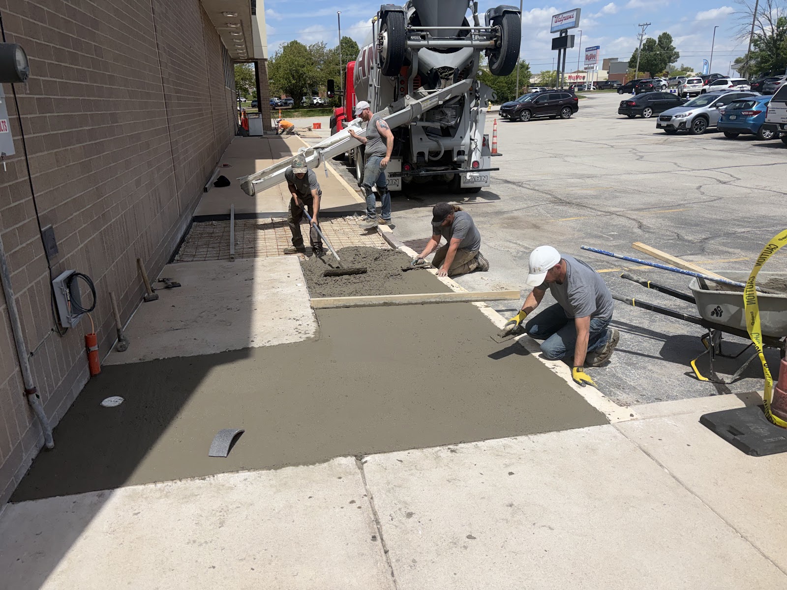 Concrete sidewalk and entryway replacement at Walgreens in Bettendorf, Iowa by Behncke Construction 9