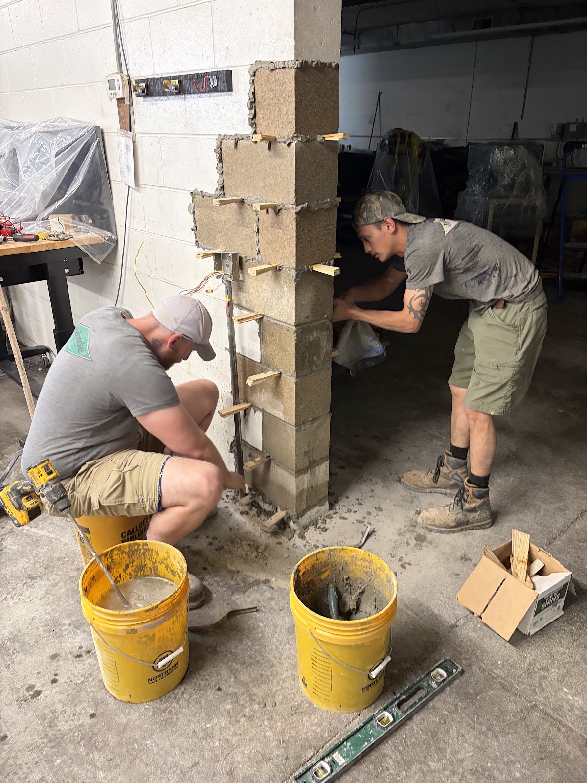 Commercial masonry repair in Moline, Illinois by Behncke Construction 1