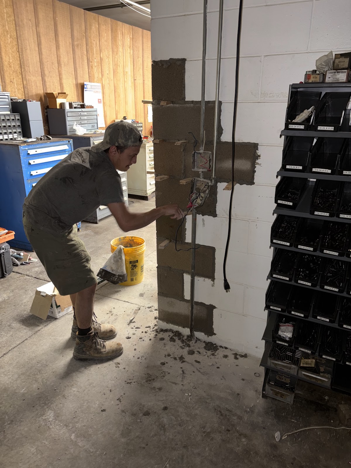 Commercial masonry repair in Moline, Illinois by Behncke Construction 2