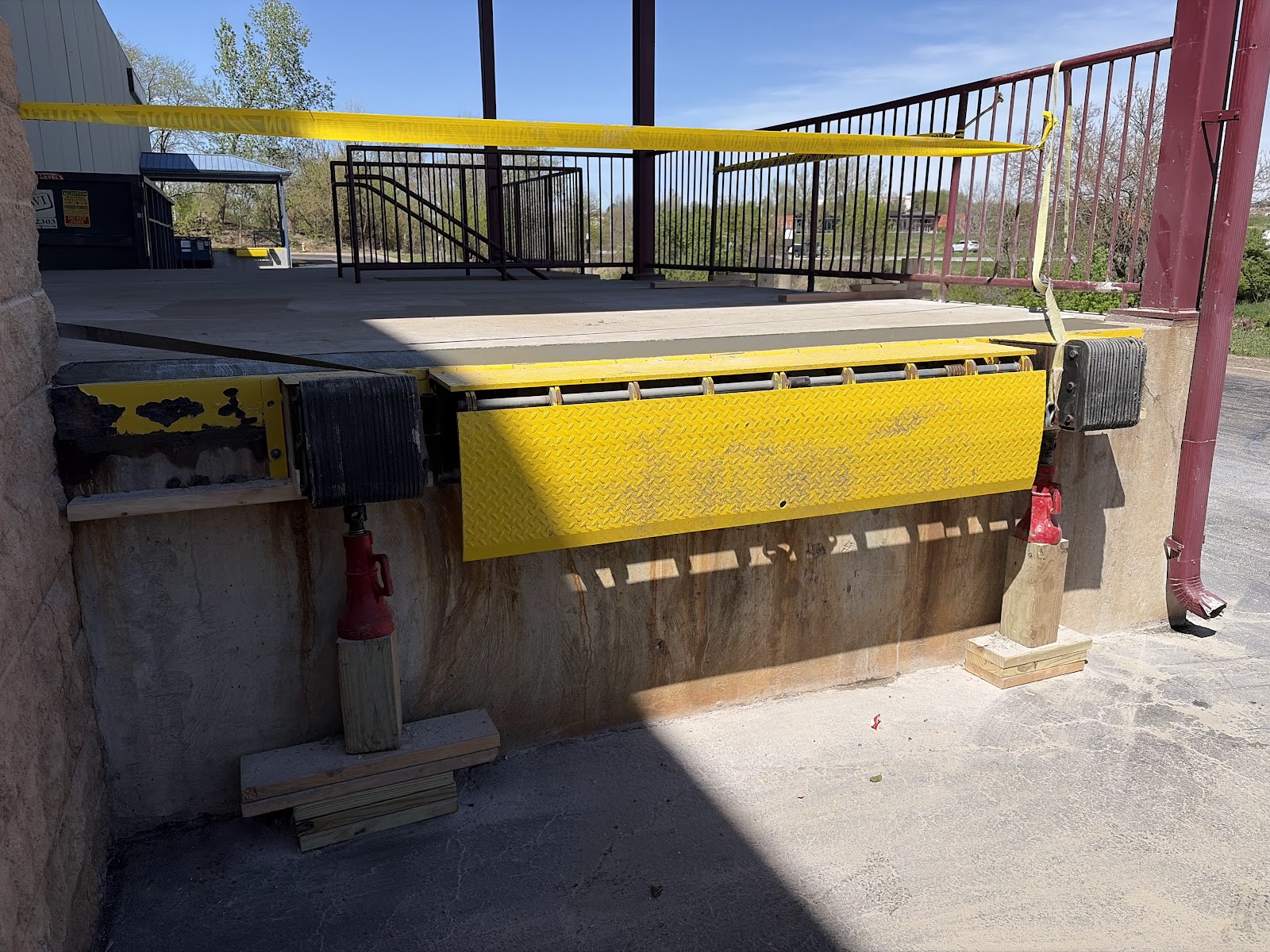 Loading dock concrete repair in Davenport, Iowa by Behncke Construction 1
