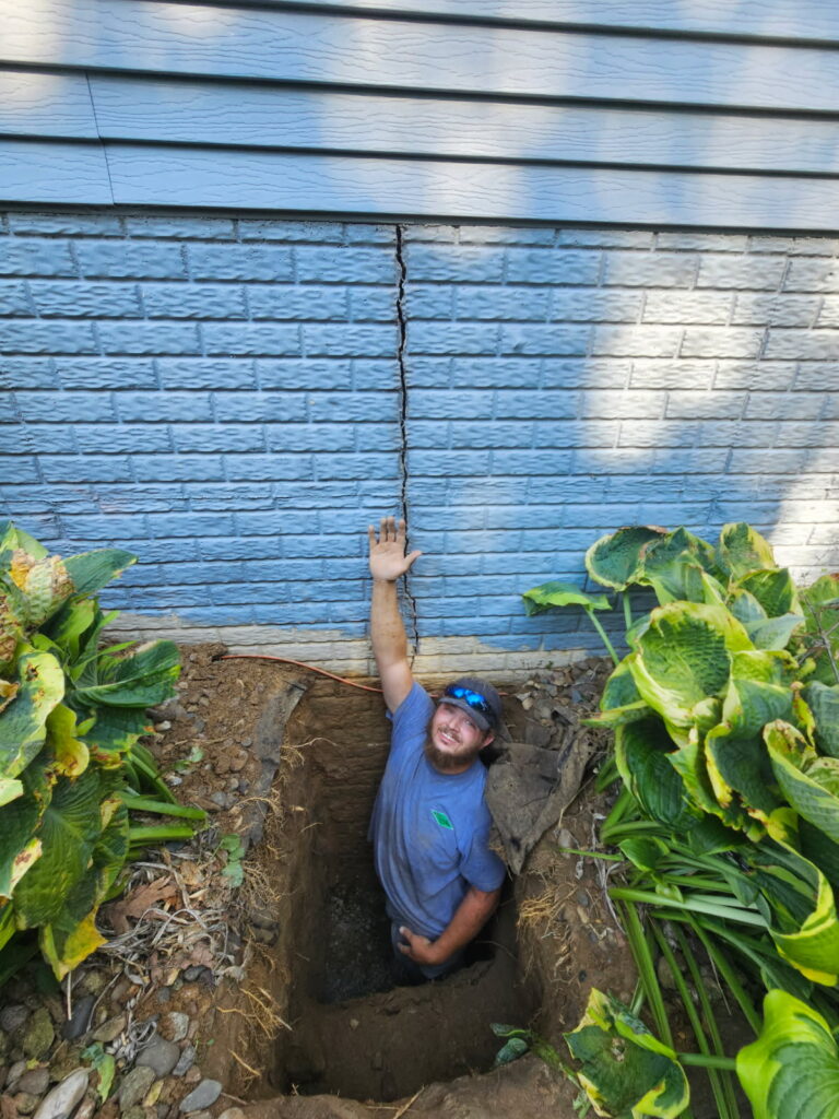 Foundation crack repair — Behncke Construction