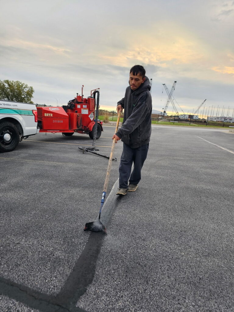 Parking lot maintenance — Behncke Construction