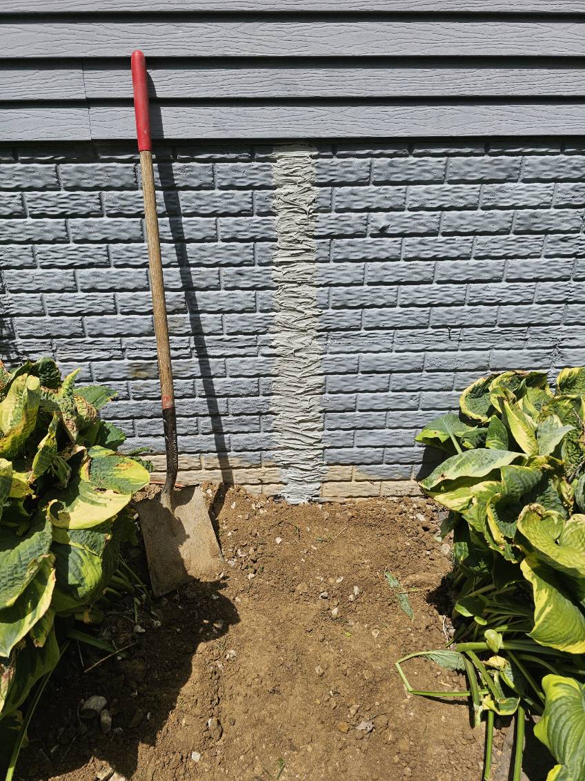 Foundation crack repair detail — Rock Island, IL — project photo 5