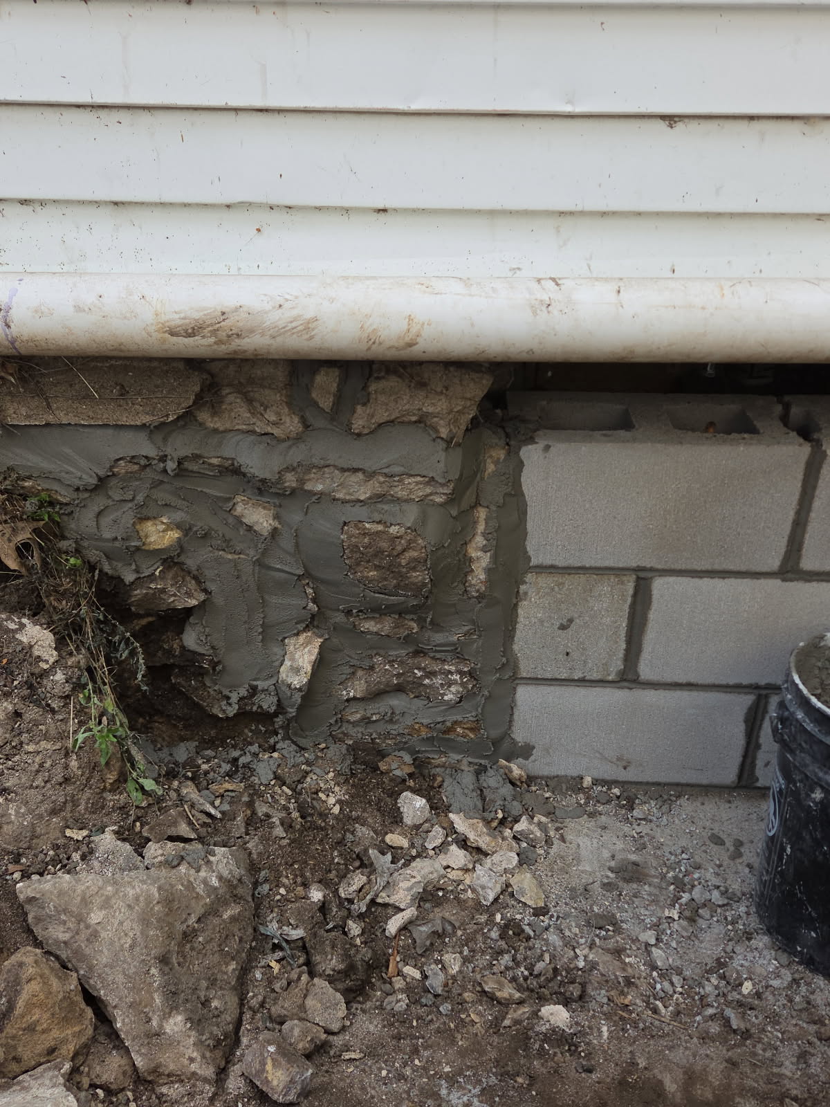 Foundation wall rebuild in Davenport, Iowa by Behncke Construction — photo 8
