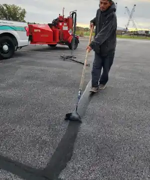 Parking lot / asphalt repair photo